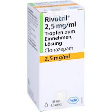 Bestill Rivotril Clonazepam 2,5 mg/ml oral oppløsning online i Norge.